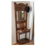 Antique hall tree