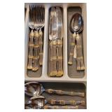 Several flatware sets