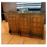 Mid century folding BAR cart 