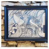 Unique art throughout the house