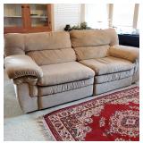 Nice double reclining sofa