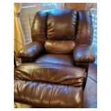 Electric MASSAGE & HEAT leather rocker recliner