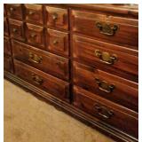 dovetailed, 9 drawer dresser with Mirror