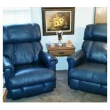 Matching Leather La Z Boy Chairs