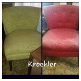 2 Great Vintage Kroehler Barrel Back Chairs