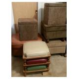 SEVERAL Vintage Storage Ottomans