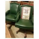 Leather Game/Office Chairs (4)