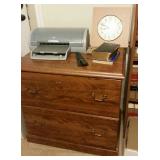 wooden filing cabinet