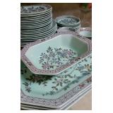 Calyx Ware "Singapore Bird" Set with Serving pieces
