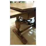Antique slide out table