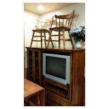 Entertainment Center- Would be great for one of those Pinterest Projects (Kids Kitchen or Workshop) 