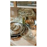 KITCHEN TREASURES ! Silver Plate & Glassware