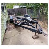 16ft car hauler.   Home made (no title) ~$1800