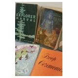 Vintage BOY SCOUT books, pins, and posters