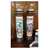 Rare Capidimonte Salt & Pepper Grinders