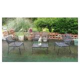 Iron patio furniture
