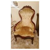 Beautiful High Back Victorian Chair