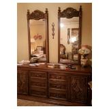 Mid Century Modern Dresser w/ 2 mirrors