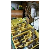 Trays and Trays of flatware, Oneida, etc....