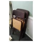 Folding chairs and card table