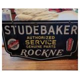 Great LARGE Studebaker DOUBLE SIDED porcelain sign !