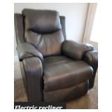 Electric leather recliner