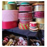 TONS of Gift/Christmas Gift Wrapping Ribbons!