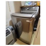 Near new stainless LG top loading washing machine
