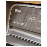 Near new stainless LG top loading washing machine