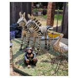 FUN metal animal yard art! Does anyone want to live in a zoo?