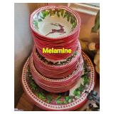 Melamine Christmas Holiday Tableware
