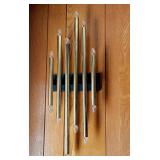 MCM wall sconces (2) 