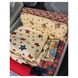 Sewers, quilters, and crafters PARADISE! 50+ tubs of vintage to new FABRIC 😊