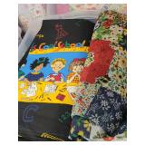 Sewers, quilters, and crafters PARADISE! 50+ tubs of vintage to new FABRIC 😊