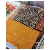 Sewers, quilters, and crafters PARADISE! 50+ tubs of vintage to new FABRIC 😊