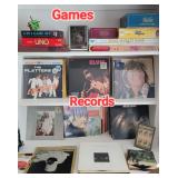 Vintage records & games