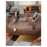 Brown Leather Coach Designer Purse