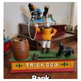 Antique "trick dog" coin bank