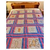 Several hand sewn QUILTS