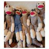 HUGE "sock monkey" family