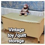 Vintage toy/quilt storage