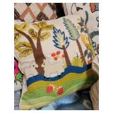 Vintage hand-sewn pillows