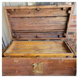 STUNNING antique trunk with very intricate details.
