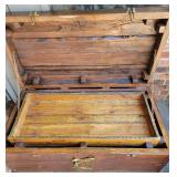 STUNNING antique trunk with very intricate details.