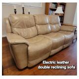 Nice ELECTRIC (double reclining) leather sofa