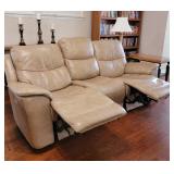 Nice ELECTRIC (double reclining) leather sofa