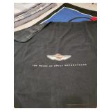 Harley Davidson clothing, blankets, etc...