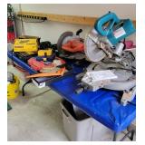 Garage full of tools, hand tools, yard tools, shelving, etc...