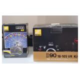 Nikon D90 FULL KIT w/18-105mm Lens! ALSO a Nikon COOLPIX S8000 KIT