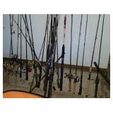 Lots of fishing poles